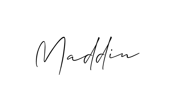 Also we have Maddin name is the best signature style. Create professional handwritten signature collection using Allison_Script autograph style. Maddin signature style 2 images and pictures png