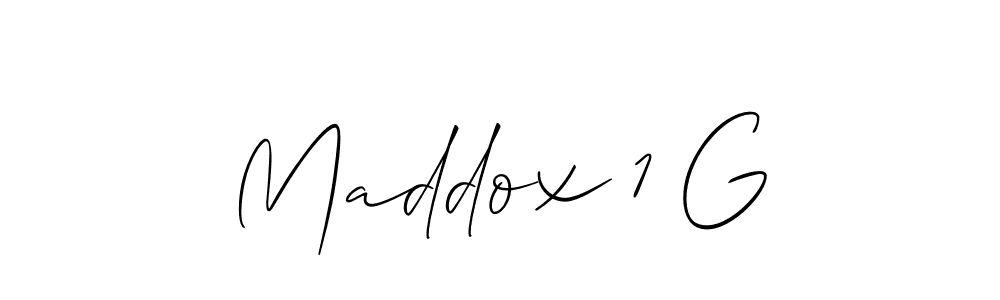 if you are searching for the best signature style for your name Maddox 1 G. so please give up your signature search. here we have designed multiple signature styles  using Allison_Script. Maddox 1 G signature style 2 images and pictures png