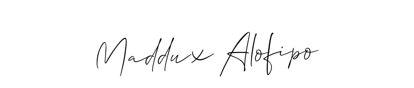 Best and Professional Signature Style for Maddux Alofipo. Allison_Script Best Signature Style Collection. Maddux Alofipo signature style 2 images and pictures png