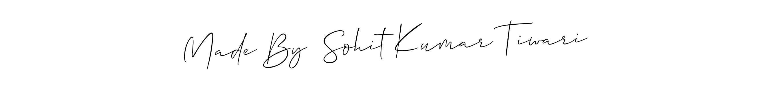 Create a beautiful signature design for name Made By  Sohit Kumar Tiwari. With this signature (Allison_Script) fonts, you can make a handwritten signature for free. Made By  Sohit Kumar Tiwari signature style 2 images and pictures png