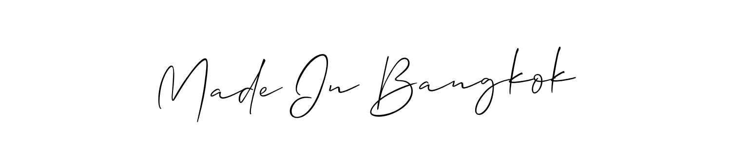 Also You can easily find your signature by using the search form. We will create Made In Bangkok name handwritten signature images for you free of cost using Allison_Script sign style. Made In Bangkok signature style 2 images and pictures png