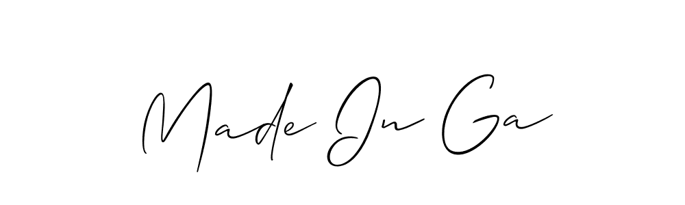 It looks lik you need a new signature style for name Made In Ga. Design unique handwritten (Allison_Script) signature with our free signature maker in just a few clicks. Made In Ga signature style 2 images and pictures png