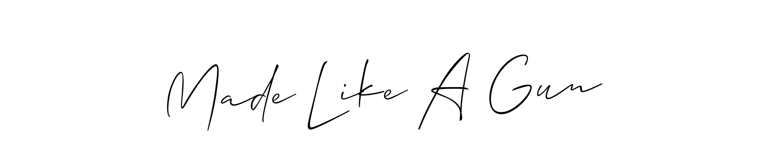 You can use this online signature creator to create a handwritten signature for the name Made Like A Gun. This is the best online autograph maker. Made Like A Gun signature style 2 images and pictures png