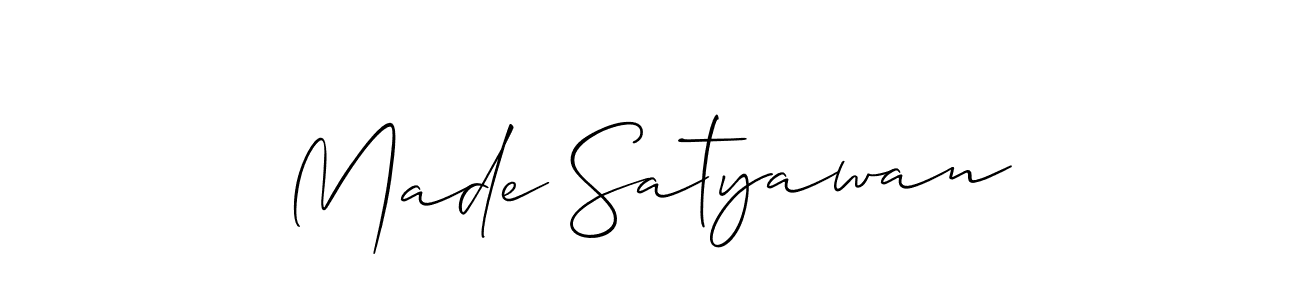 How to Draw Made Satyawan signature style? Allison_Script is a latest design signature styles for name Made Satyawan. Made Satyawan signature style 2 images and pictures png