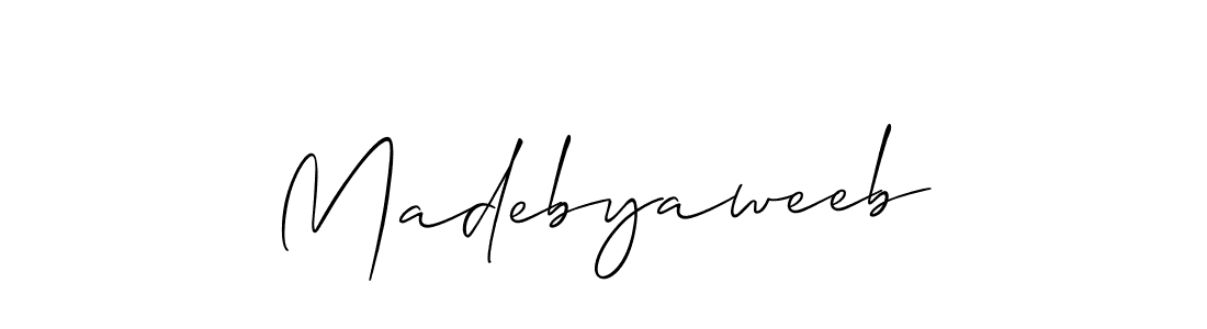 This is the best signature style for the Madebyaweeb name. Also you like these signature font (Allison_Script). Mix name signature. Madebyaweeb signature style 2 images and pictures png