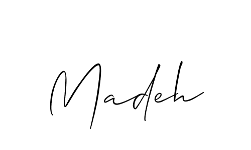 Best and Professional Signature Style for Madeh. Allison_Script Best Signature Style Collection. Madeh signature style 2 images and pictures png