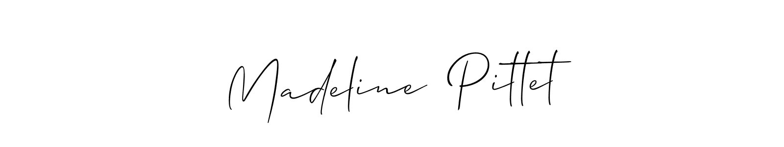 Check out images of Autograph of Madeline  Pittet name. Actor Madeline  Pittet Signature Style. Allison_Script is a professional sign style online. Madeline  Pittet signature style 2 images and pictures png