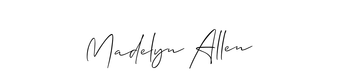 Best and Professional Signature Style for Madelyn Allen. Allison_Script Best Signature Style Collection. Madelyn Allen signature style 2 images and pictures png