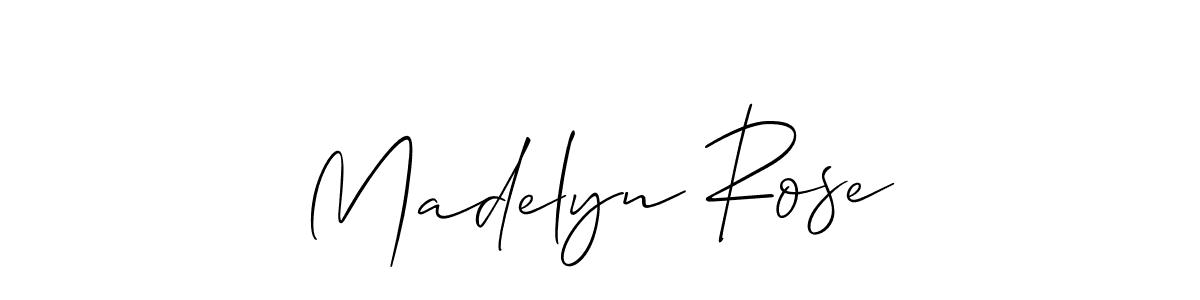 How to Draw Madelyn Rose signature style? Allison_Script is a latest design signature styles for name Madelyn Rose. Madelyn Rose signature style 2 images and pictures png