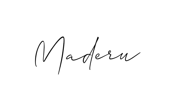 Also You can easily find your signature by using the search form. We will create Maderu name handwritten signature images for you free of cost using Allison_Script sign style. Maderu signature style 2 images and pictures png