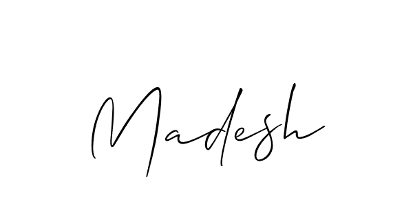Similarly Allison_Script is the best handwritten signature design. Signature creator online .You can use it as an online autograph creator for name Madesh. Madesh signature style 2 images and pictures png
