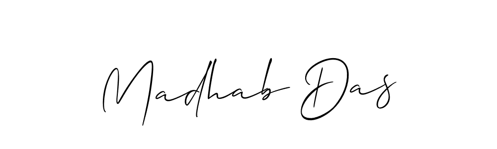 How to make Madhab Das signature? Allison_Script is a professional autograph style. Create handwritten signature for Madhab Das name. Madhab Das signature style 2 images and pictures png