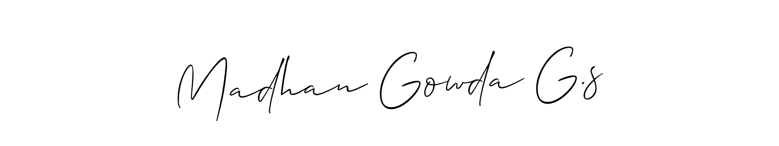 Once you've used our free online signature maker to create your best signature Allison_Script style, it's time to enjoy all of the benefits that Madhan Gowda G.s name signing documents. Madhan Gowda G.s signature style 2 images and pictures png