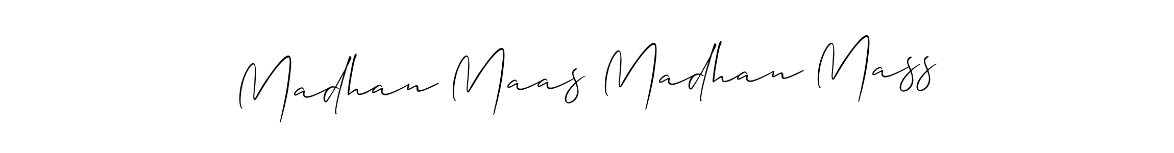 Make a beautiful signature design for name Madhan Maas Madhan Mass. Use this online signature maker to create a handwritten signature for free. Madhan Maas Madhan Mass signature style 2 images and pictures png