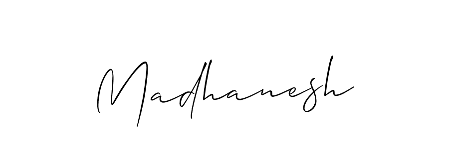 You can use this online signature creator to create a handwritten signature for the name Madhanesh. This is the best online autograph maker. Madhanesh signature style 2 images and pictures png
