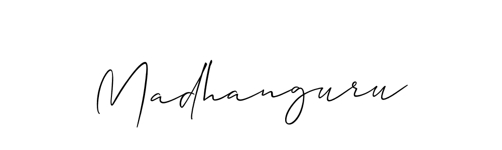 You can use this online signature creator to create a handwritten signature for the name Madhanguru. This is the best online autograph maker. Madhanguru signature style 2 images and pictures png