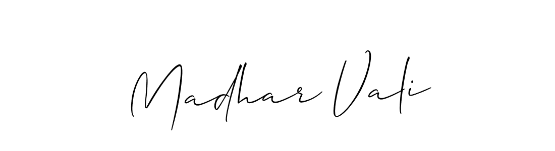 if you are searching for the best signature style for your name Madhar Vali. so please give up your signature search. here we have designed multiple signature styles  using Allison_Script. Madhar Vali signature style 2 images and pictures png