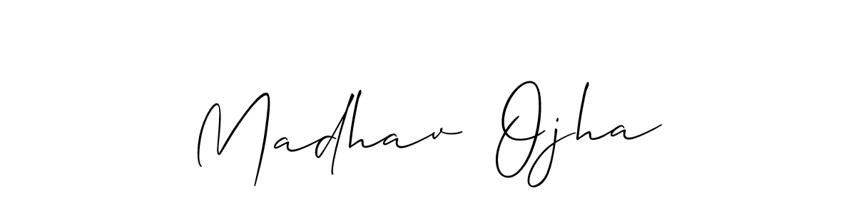 Best and Professional Signature Style for Madhav  Ojha. Allison_Script Best Signature Style Collection. Madhav  Ojha signature style 2 images and pictures png