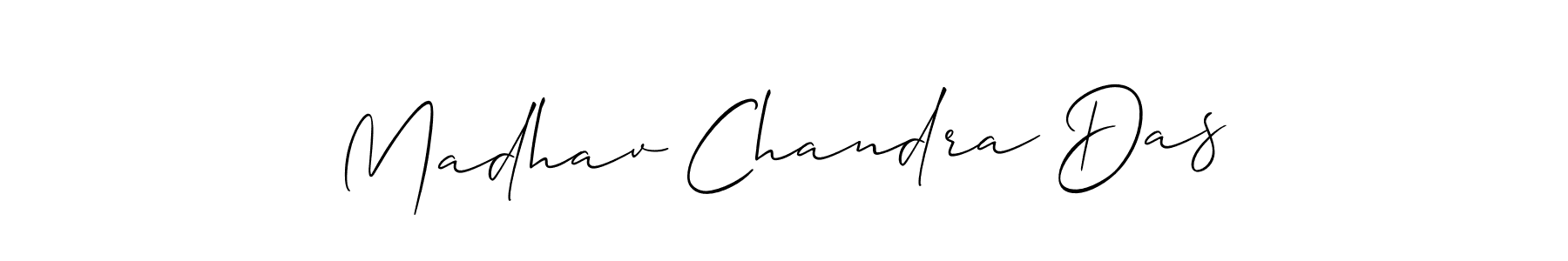 Similarly Allison_Script is the best handwritten signature design. Signature creator online .You can use it as an online autograph creator for name Madhav Chandra Das. Madhav Chandra Das signature style 2 images and pictures png