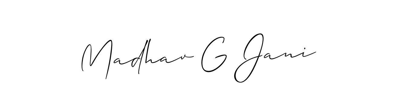 Here are the top 10 professional signature styles for the name Madhav G Jani. These are the best autograph styles you can use for your name. Madhav G Jani signature style 2 images and pictures png