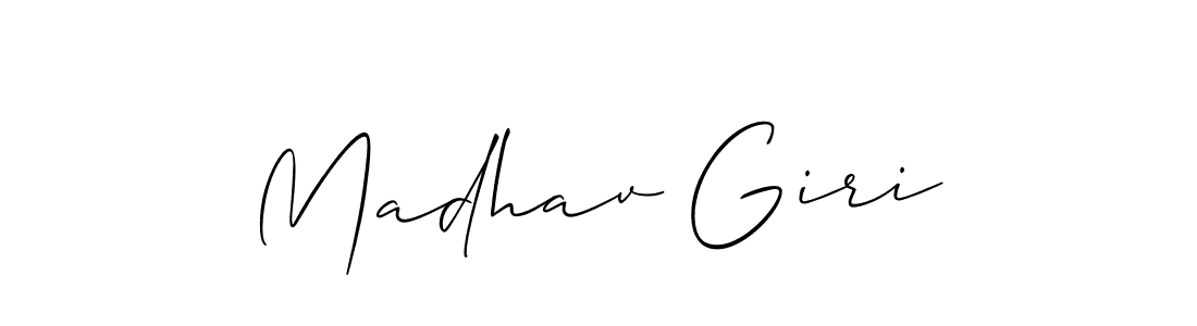 How to make Madhav Giri name signature. Use Allison_Script style for creating short signs online. This is the latest handwritten sign. Madhav Giri signature style 2 images and pictures png