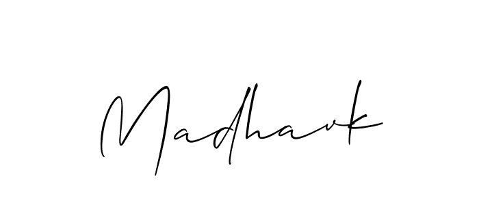 It looks lik you need a new signature style for name Madhavk. Design unique handwritten (Allison_Script) signature with our free signature maker in just a few clicks. Madhavk signature style 2 images and pictures png