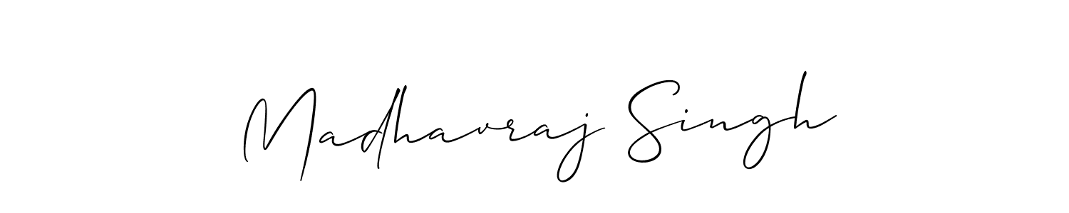 Design your own signature with our free online signature maker. With this signature software, you can create a handwritten (Allison_Script) signature for name Madhavraj Singh. Madhavraj Singh signature style 2 images and pictures png