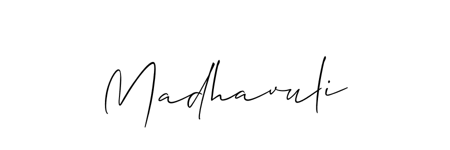 Best and Professional Signature Style for Madhavuli. Allison_Script Best Signature Style Collection. Madhavuli signature style 2 images and pictures png