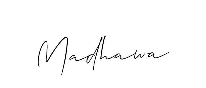 Also we have Madhawa name is the best signature style. Create professional handwritten signature collection using Allison_Script autograph style. Madhawa signature style 2 images and pictures png