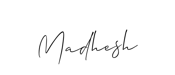 Similarly Allison_Script is the best handwritten signature design. Signature creator online .You can use it as an online autograph creator for name Madhesh. Madhesh signature style 2 images and pictures png