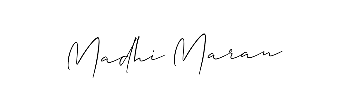 Madhi Maran stylish signature style. Best Handwritten Sign (Allison_Script) for my name. Handwritten Signature Collection Ideas for my name Madhi Maran. Madhi Maran signature style 2 images and pictures png