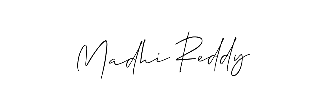 It looks lik you need a new signature style for name Madhi Reddy. Design unique handwritten (Allison_Script) signature with our free signature maker in just a few clicks. Madhi Reddy signature style 2 images and pictures png