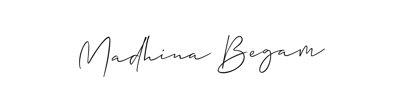 Once you've used our free online signature maker to create your best signature Allison_Script style, it's time to enjoy all of the benefits that Madhina Begam name signing documents. Madhina Begam signature style 2 images and pictures png