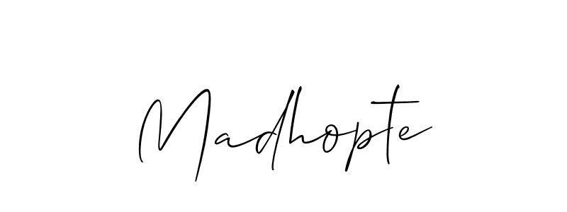 How to make Madhopte name signature. Use Allison_Script style for creating short signs online. This is the latest handwritten sign. Madhopte signature style 2 images and pictures png