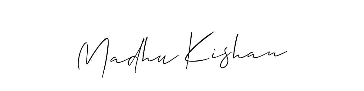 Best and Professional Signature Style for Madhu Kishan. Allison_Script Best Signature Style Collection. Madhu Kishan signature style 2 images and pictures png