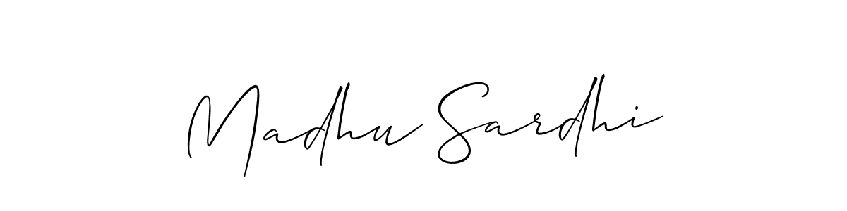 This is the best signature style for the Madhu Sardhi name. Also you like these signature font (Allison_Script). Mix name signature. Madhu Sardhi signature style 2 images and pictures png