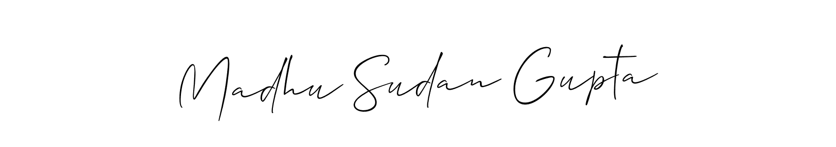 Make a beautiful signature design for name Madhu Sudan Gupta. Use this online signature maker to create a handwritten signature for free. Madhu Sudan Gupta signature style 2 images and pictures png