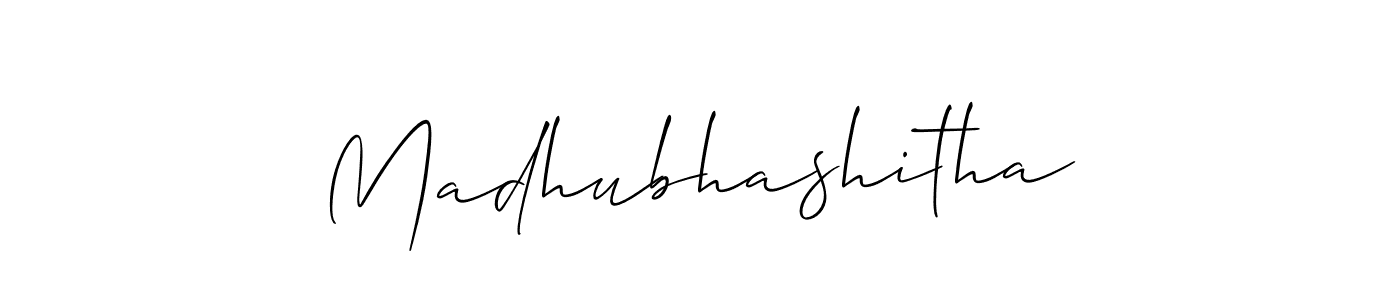 Best and Professional Signature Style for Madhubhashitha. Allison_Script Best Signature Style Collection. Madhubhashitha signature style 2 images and pictures png