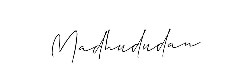 Similarly Allison_Script is the best handwritten signature design. Signature creator online .You can use it as an online autograph creator for name Madhududan. Madhududan signature style 2 images and pictures png