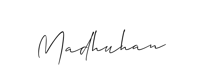 It looks lik you need a new signature style for name Madhuhan. Design unique handwritten (Allison_Script) signature with our free signature maker in just a few clicks. Madhuhan signature style 2 images and pictures png