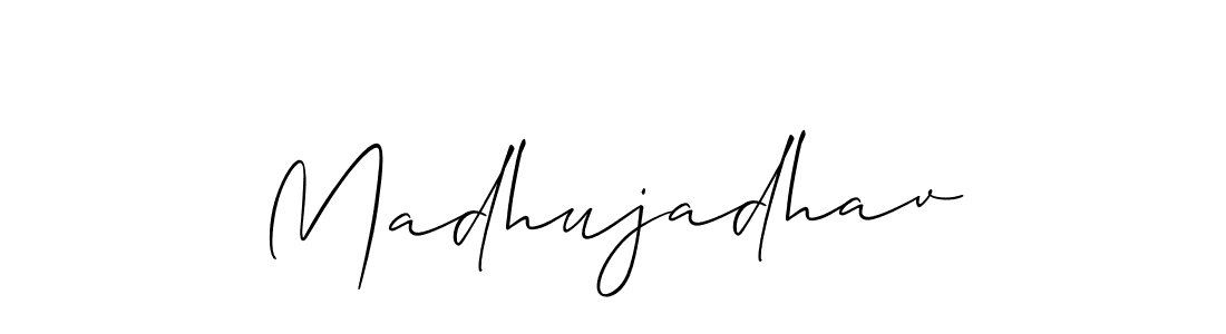 Also we have Madhujadhav name is the best signature style. Create professional handwritten signature collection using Allison_Script autograph style. Madhujadhav signature style 2 images and pictures png