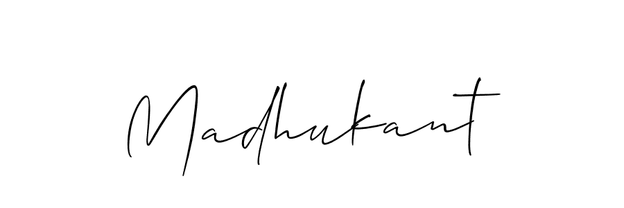 Madhukant stylish signature style. Best Handwritten Sign (Allison_Script) for my name. Handwritten Signature Collection Ideas for my name Madhukant. Madhukant signature style 2 images and pictures png