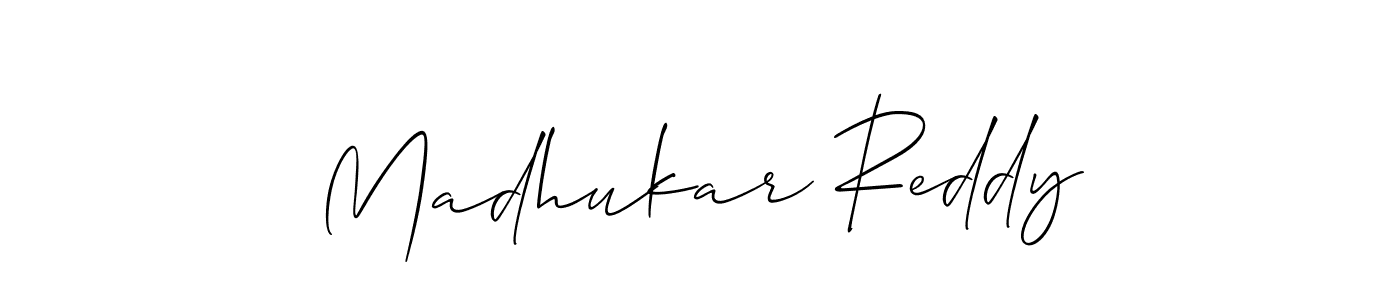 Madhukar Reddy stylish signature style. Best Handwritten Sign (Allison_Script) for my name. Handwritten Signature Collection Ideas for my name Madhukar Reddy. Madhukar Reddy signature style 2 images and pictures png