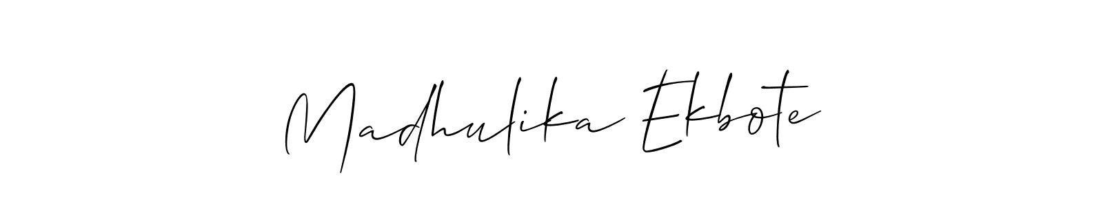 Similarly Allison_Script is the best handwritten signature design. Signature creator online .You can use it as an online autograph creator for name Madhulika Ekbote. Madhulika Ekbote signature style 2 images and pictures png