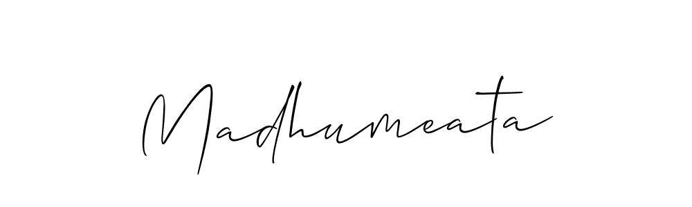 Make a beautiful signature design for name Madhumeata. Use this online signature maker to create a handwritten signature for free. Madhumeata signature style 2 images and pictures png