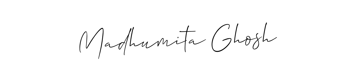 if you are searching for the best signature style for your name Madhumita Ghosh. so please give up your signature search. here we have designed multiple signature styles  using Allison_Script. Madhumita Ghosh signature style 2 images and pictures png