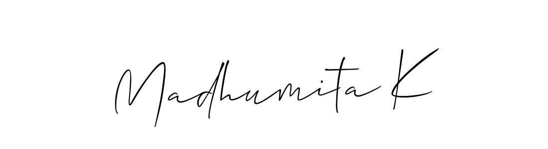 Once you've used our free online signature maker to create your best signature Allison_Script style, it's time to enjoy all of the benefits that Madhumita K name signing documents. Madhumita K signature style 2 images and pictures png