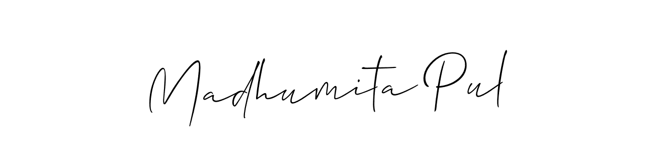 Here are the top 10 professional signature styles for the name Madhumita Pul. These are the best autograph styles you can use for your name. Madhumita Pul signature style 2 images and pictures png