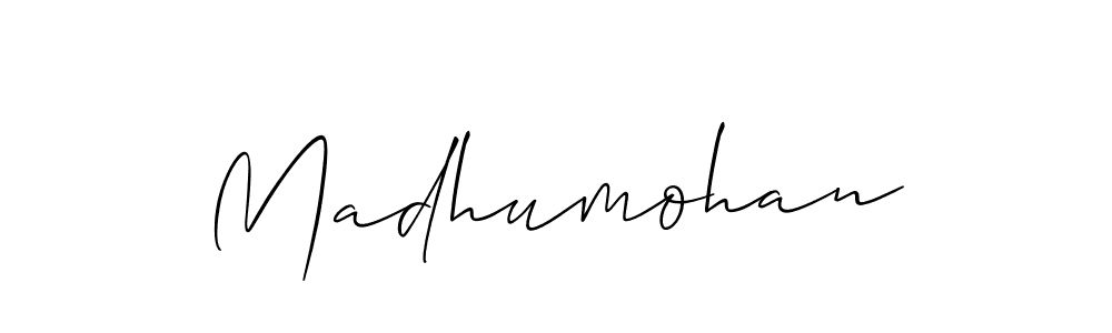 Madhumohan stylish signature style. Best Handwritten Sign (Allison_Script) for my name. Handwritten Signature Collection Ideas for my name Madhumohan. Madhumohan signature style 2 images and pictures png