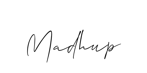 Allison_Script is a professional signature style that is perfect for those who want to add a touch of class to their signature. It is also a great choice for those who want to make their signature more unique. Get Madhup name to fancy signature for free. Madhup signature style 2 images and pictures png